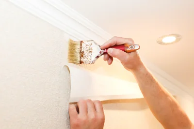 Pose de papier peint à Thaon — revêtements muraux et toiles de verre